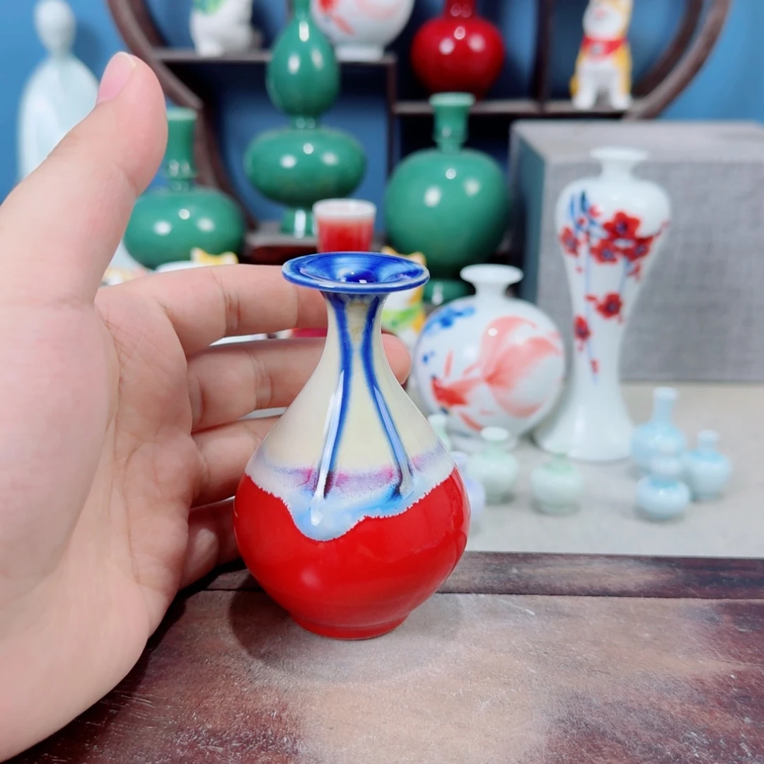 陶瓷手工小花器摆件