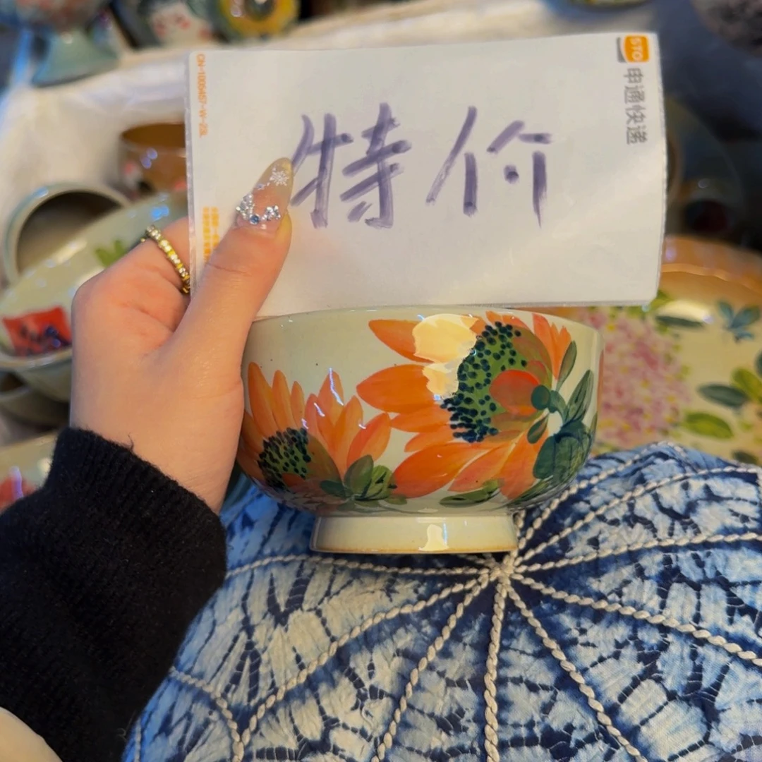 瓷片景德镇陶瓷手工手绘
