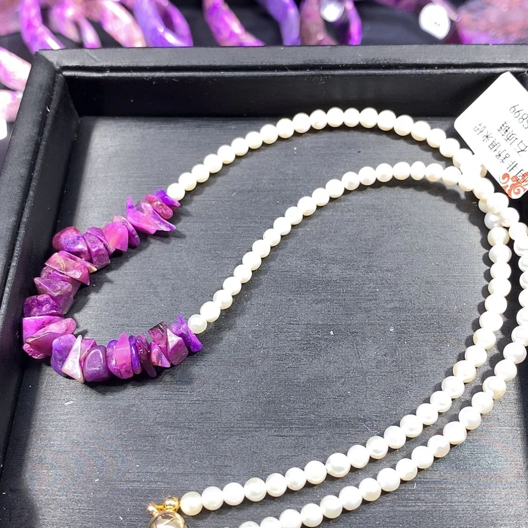 苏纪石（舒俱来）未镶嵌南非舒俱来原石项链