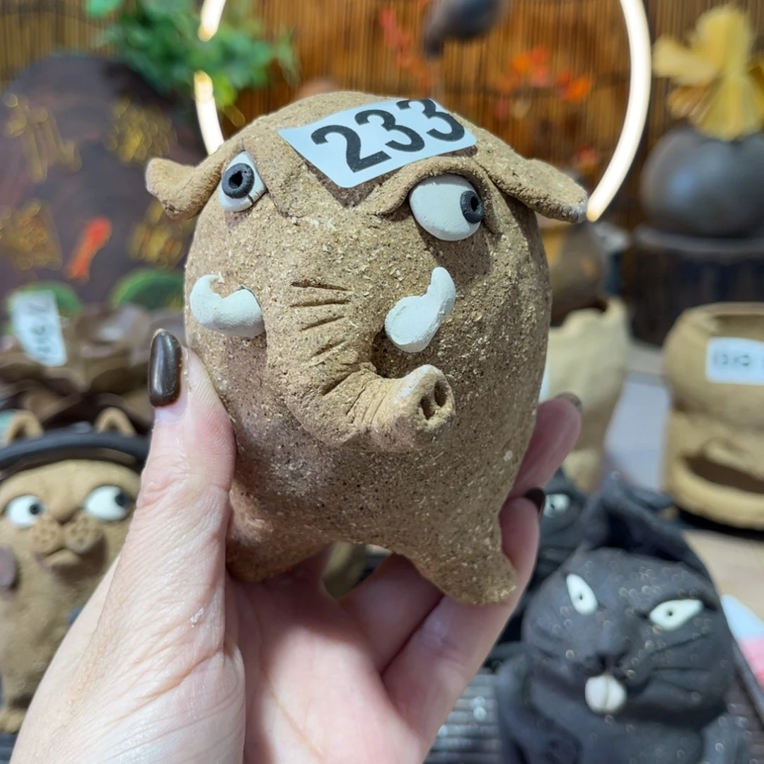 木村信鸿柴烧宝瓶