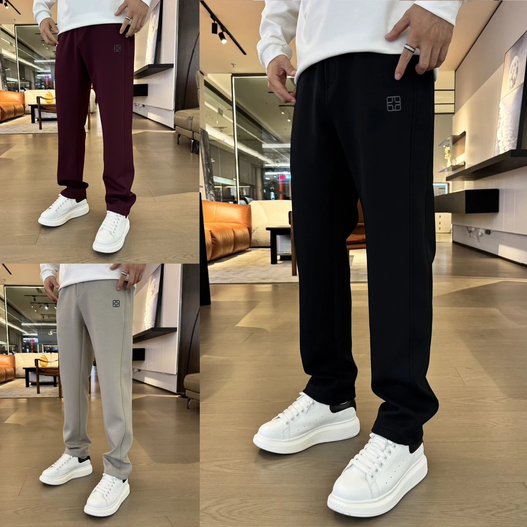 秋季新款男士休闲裤长裤直筒裤棉男装男裤时尚百搭卫裤运动裤7663