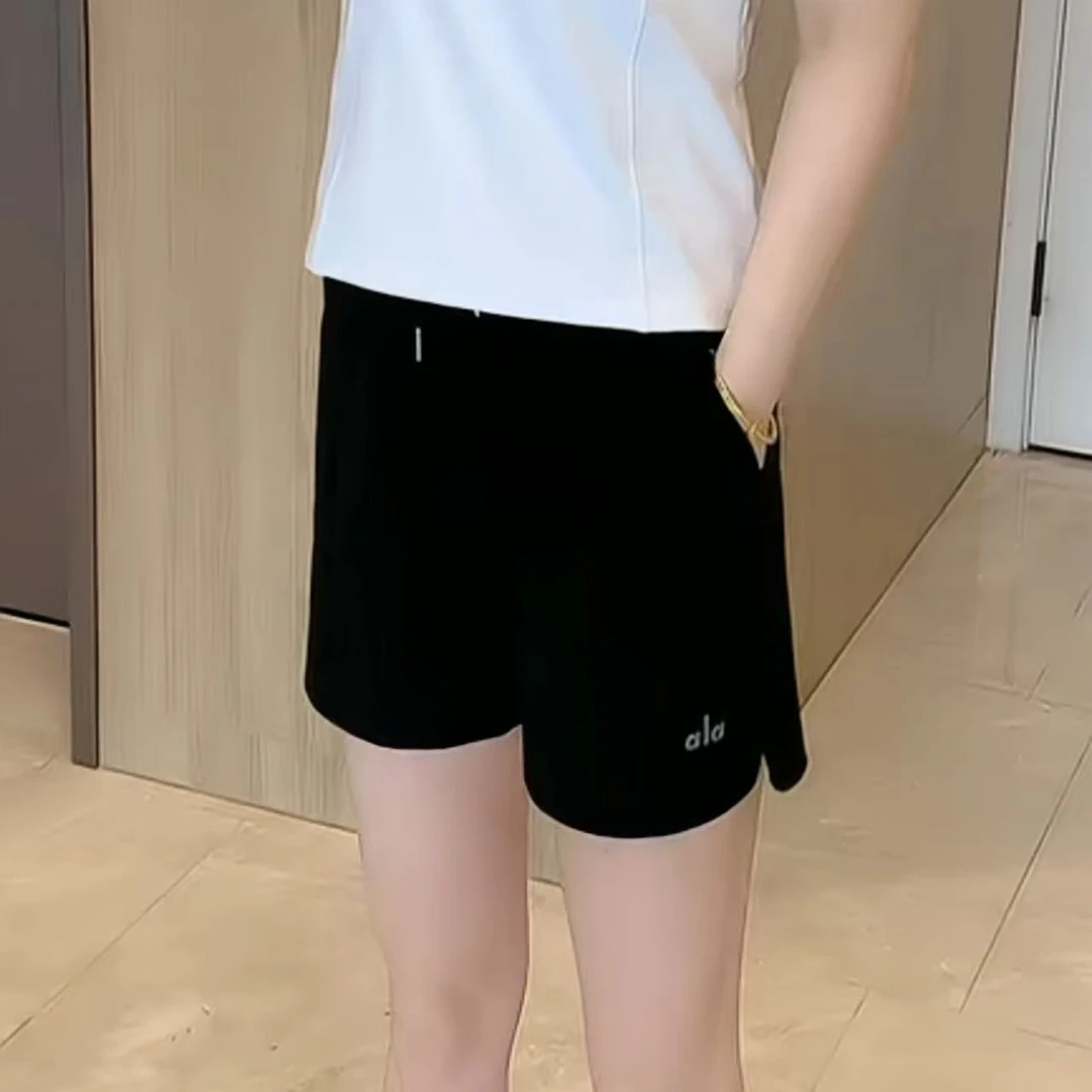 夏季短裤女速干显瘦百搭休闲2025新款高腰高品质字母简约1616
