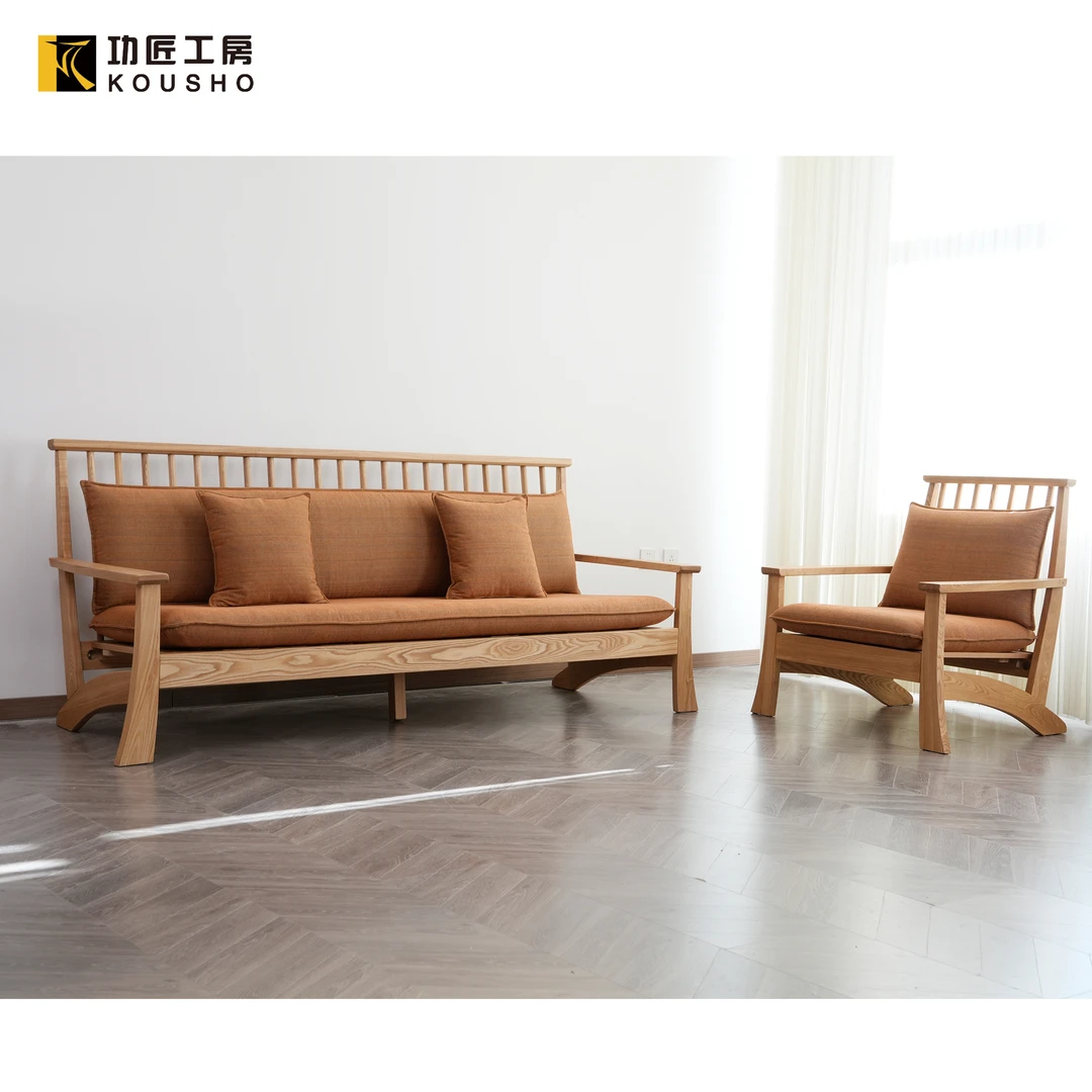 实木飞禅禅意沙发客厅