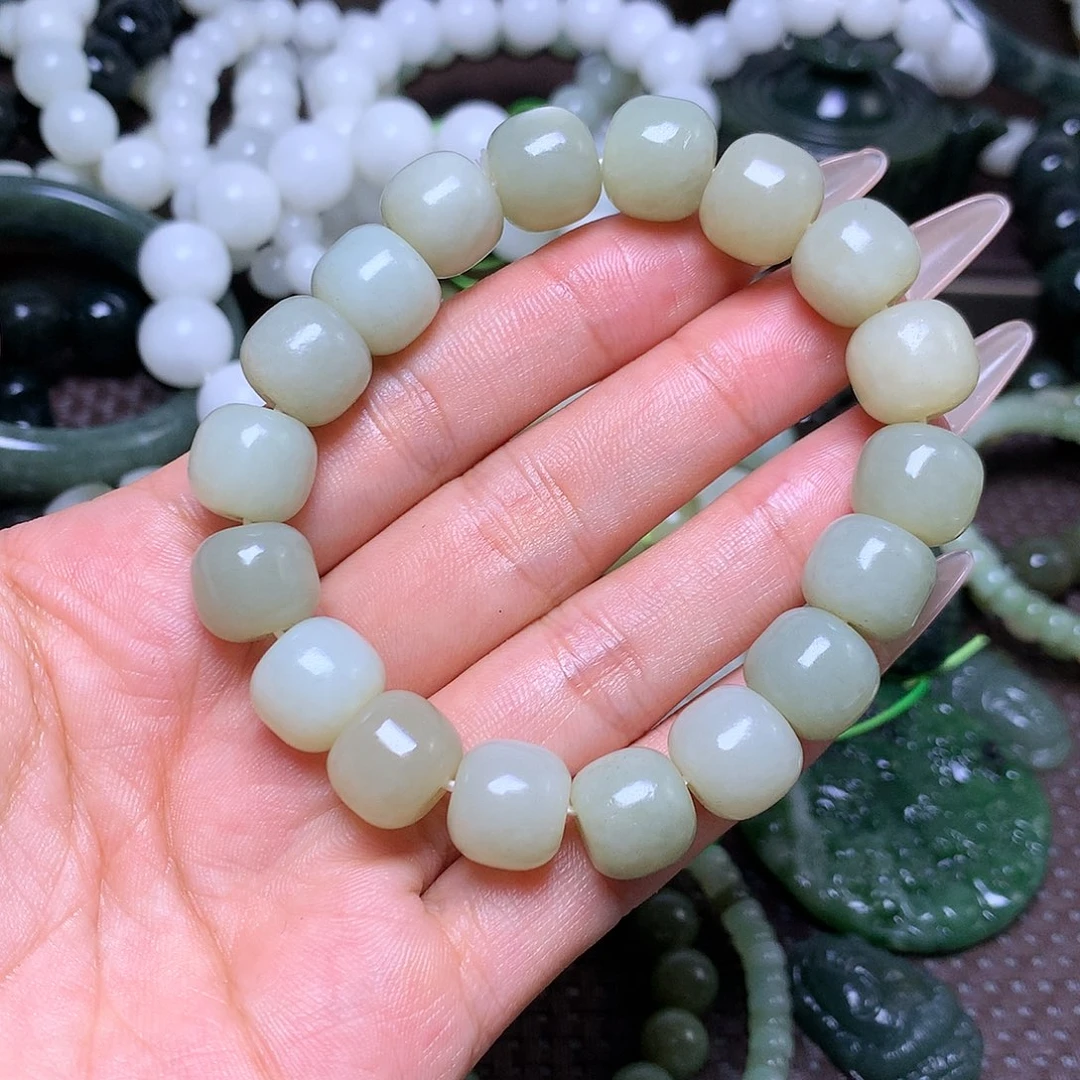 【闪购商品】和田玉未镶嵌手串卡12