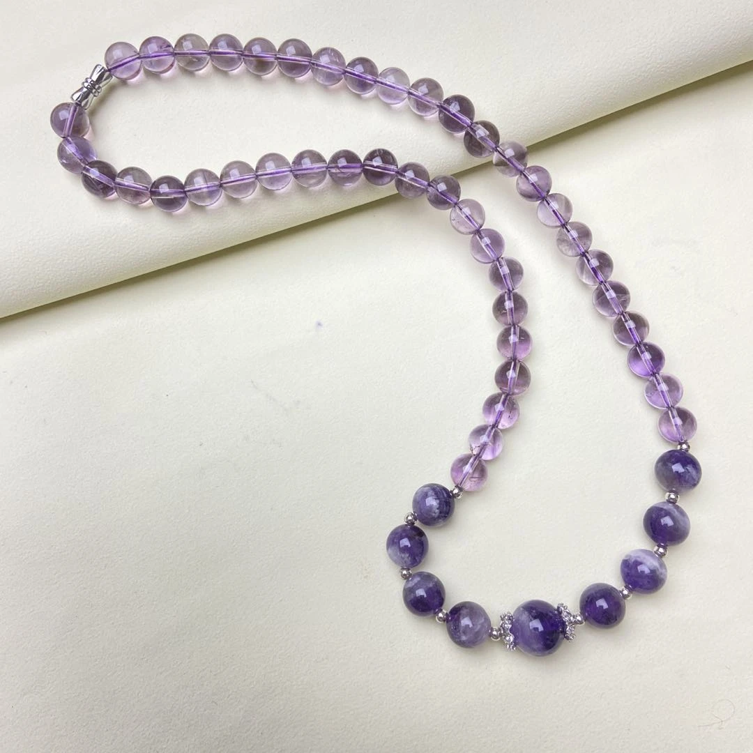 【星浩好物】紫水晶女神链-2QT47L43【多样性发一件】8-10mm