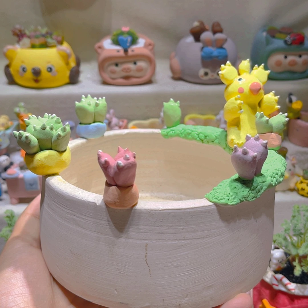 070纯手工制作重工盆盆