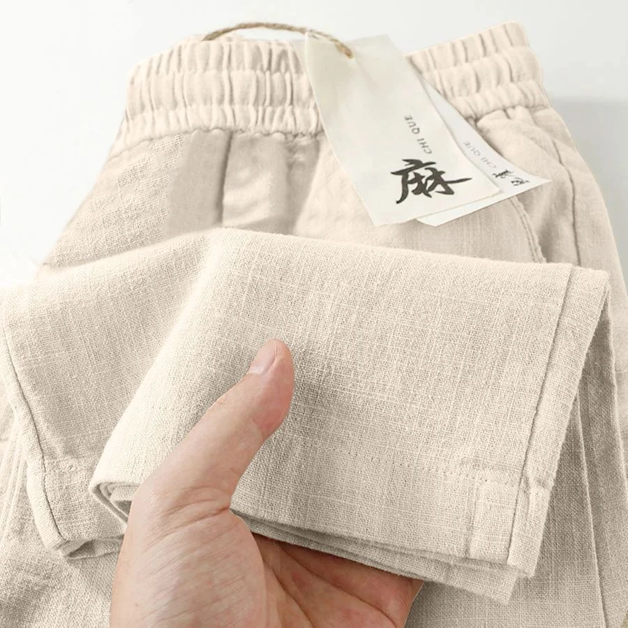 100%纯棉阔腿裤女2025年夏季直筒休闲长裤时尚百搭宽松薄款棉...