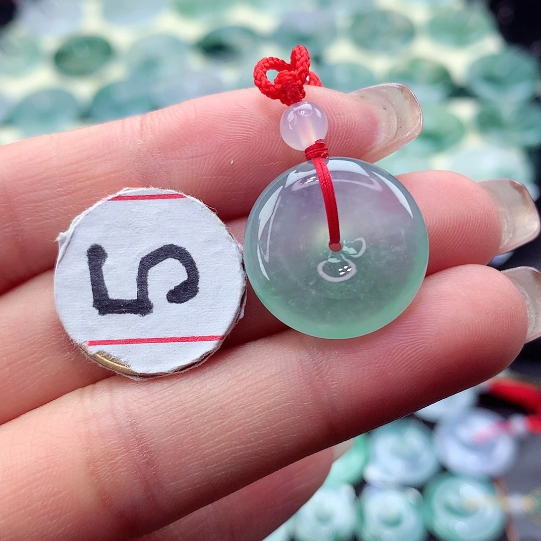 翡翠颈饰未镶嵌12尺寸19.6-5.8