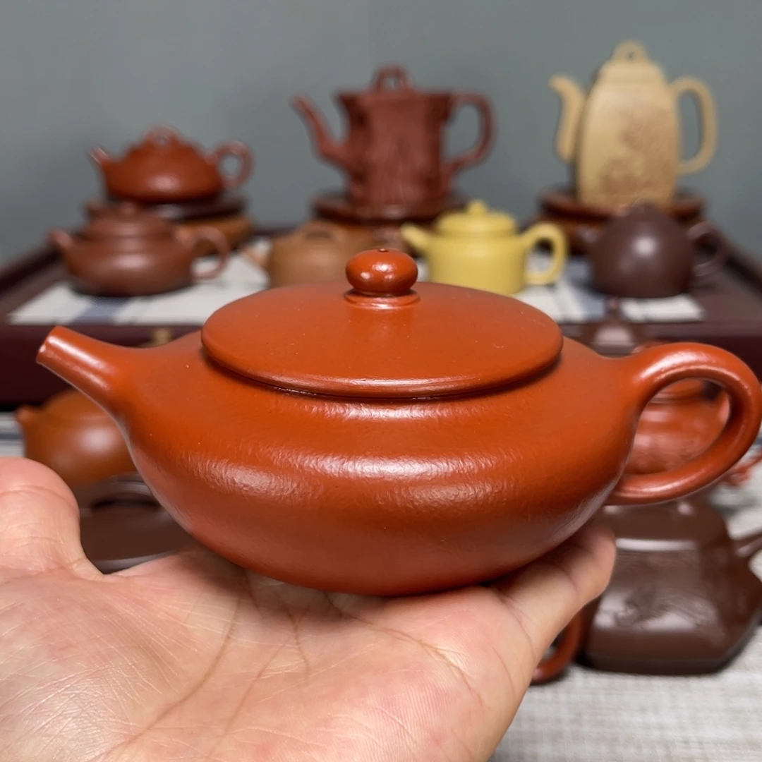 茶壶紫砂全手工制作180cc