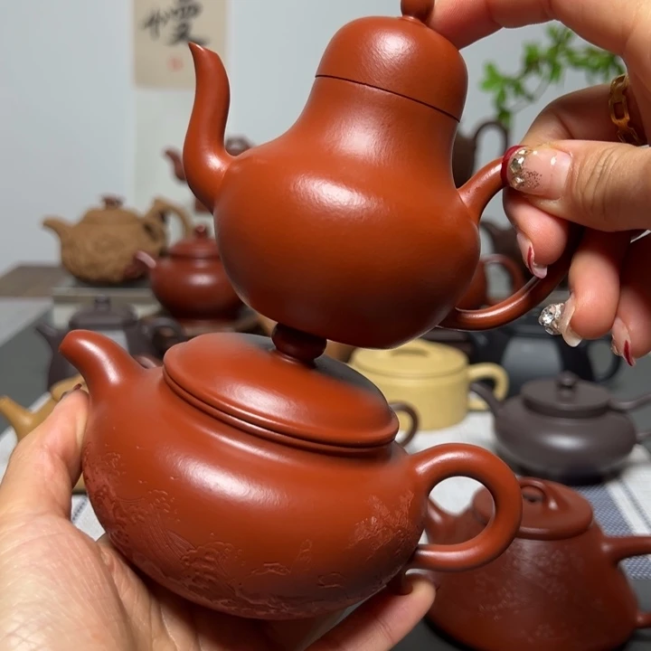 紫砂茶壶颜*全手工两把特惠价
