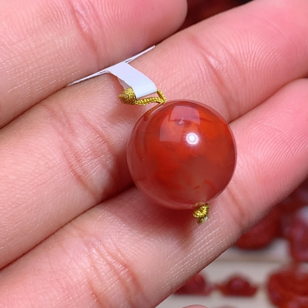 南红玛瑙未镶嵌珠宝半成品单珠1