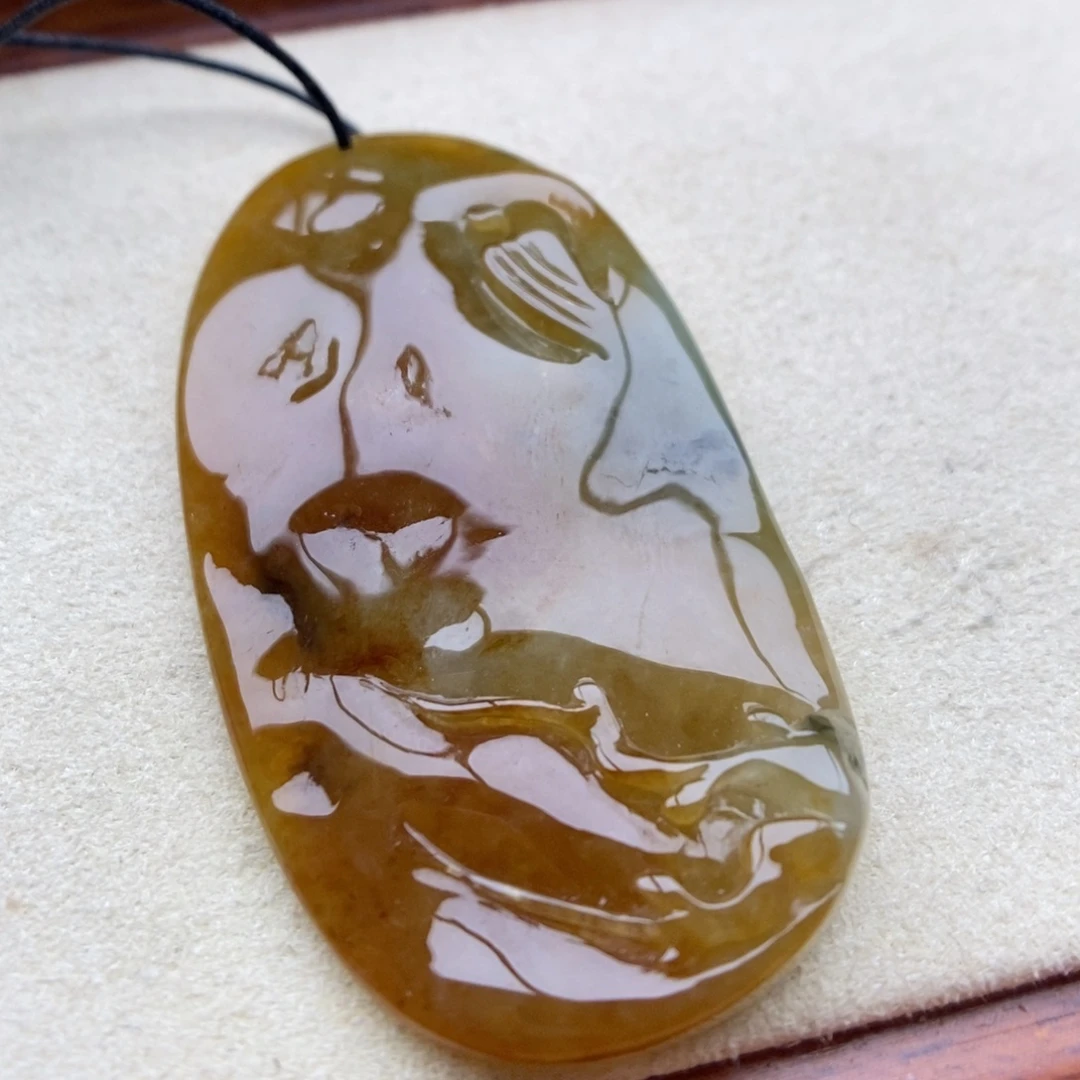 翡翠未镶嵌颈饰吊坠33