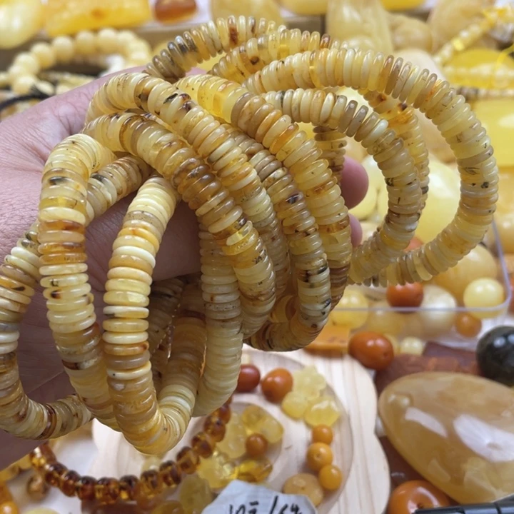 蜜蜡手串未镶嵌手串