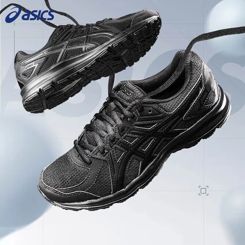 【跑者美学】亚瑟士黑武士男鞋女鞋运动鞋JOG 100T缓震回弹跑步鞋