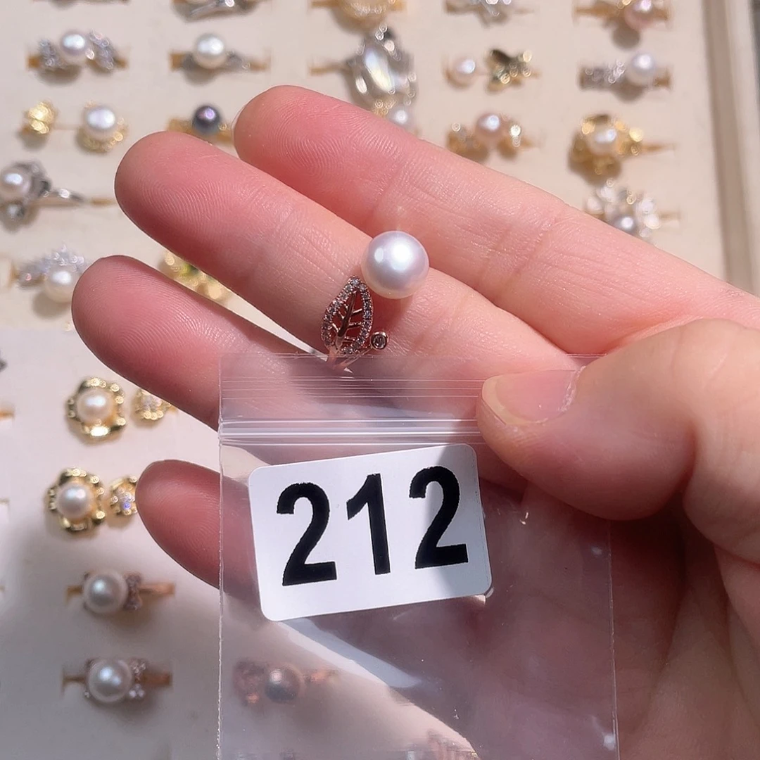 合金淡水珍珠耳饰一**阳