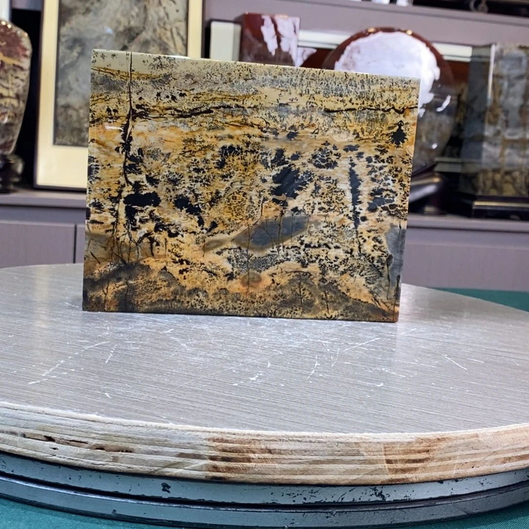 石材广西国画石草花石