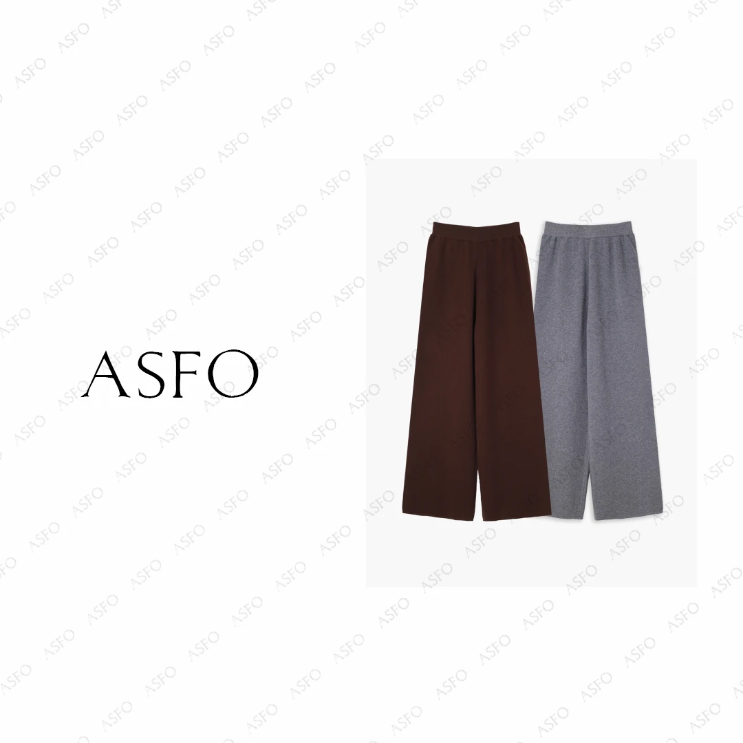 【AS杜松】25新极简运动休闲松紧腰针织裤AS25QSSTZ03430