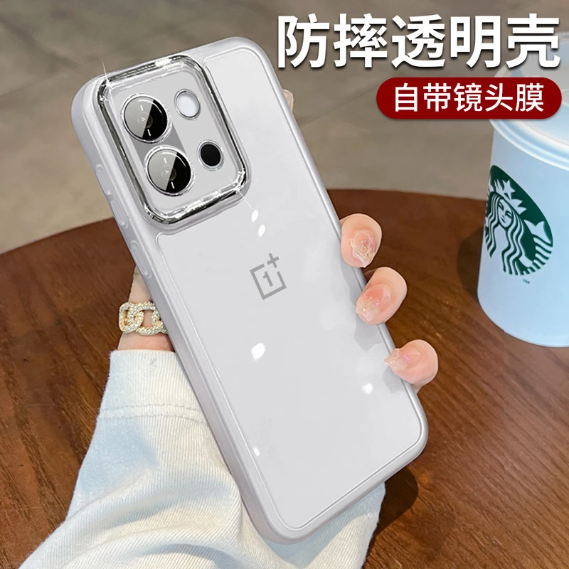适用一加13t手机壳镜头全包防摔oppo透明软壳1+13T高级感外壳气囊