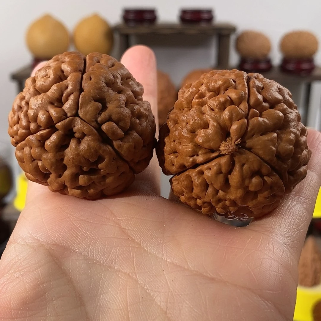 吊坠文玩核桃三瓣脑纹金刚练手4548
