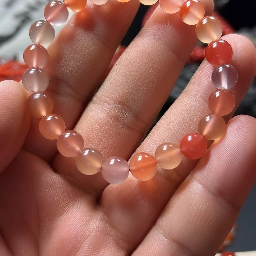 南红玛瑙未镶嵌多宝单圈