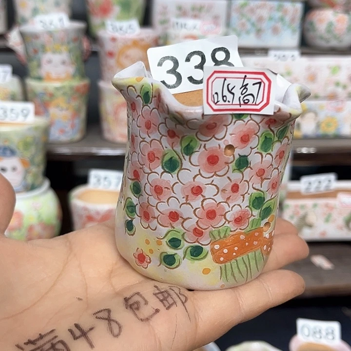 瑕疵手工多肉植物花盆默认微瑕