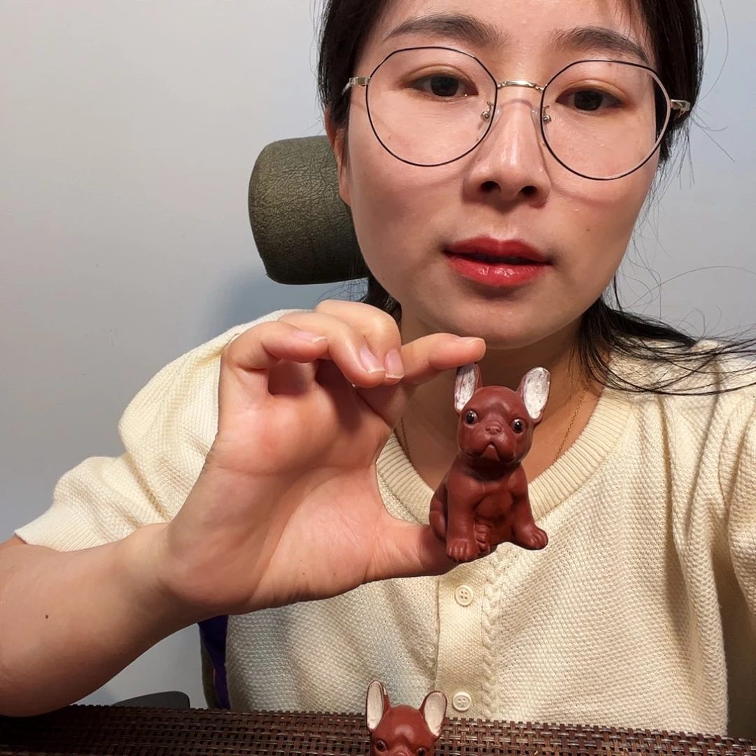 茶宠摆件工艺品汪汪紫砂