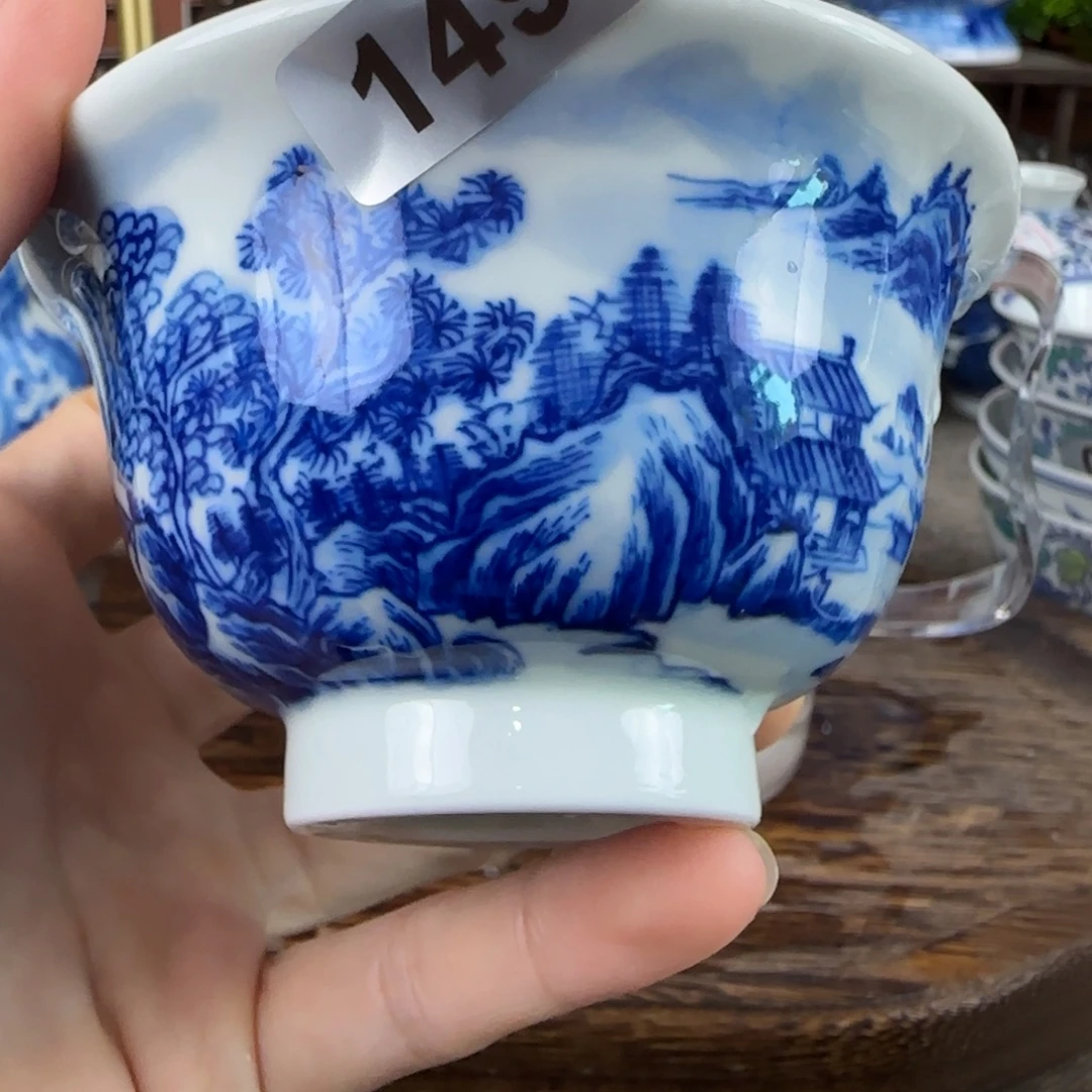 瓷片景德镇手绘青花茶器149