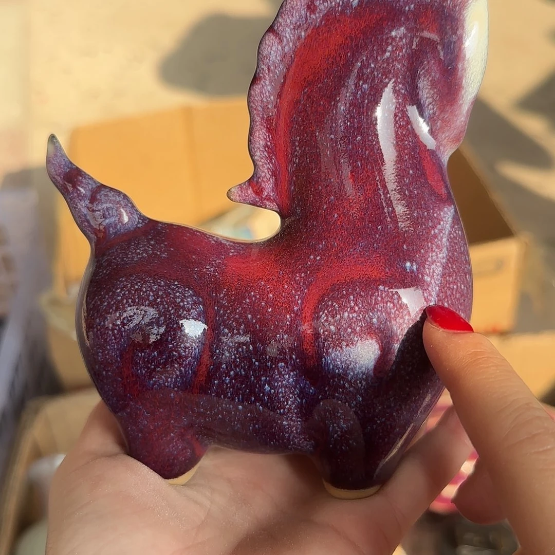 摆件陶郑家钧窑摆件