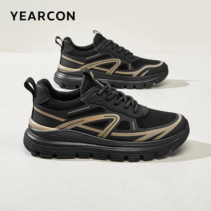 意尔康冬季休闲保暖男鞋运动鞋