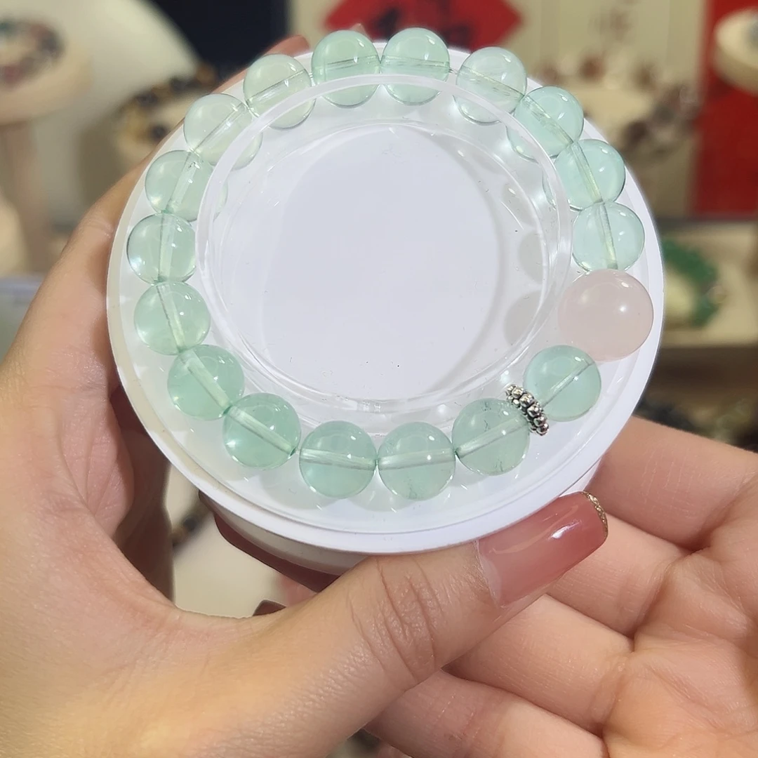 水晶手串未镶嵌水晶手串绿营石8mm