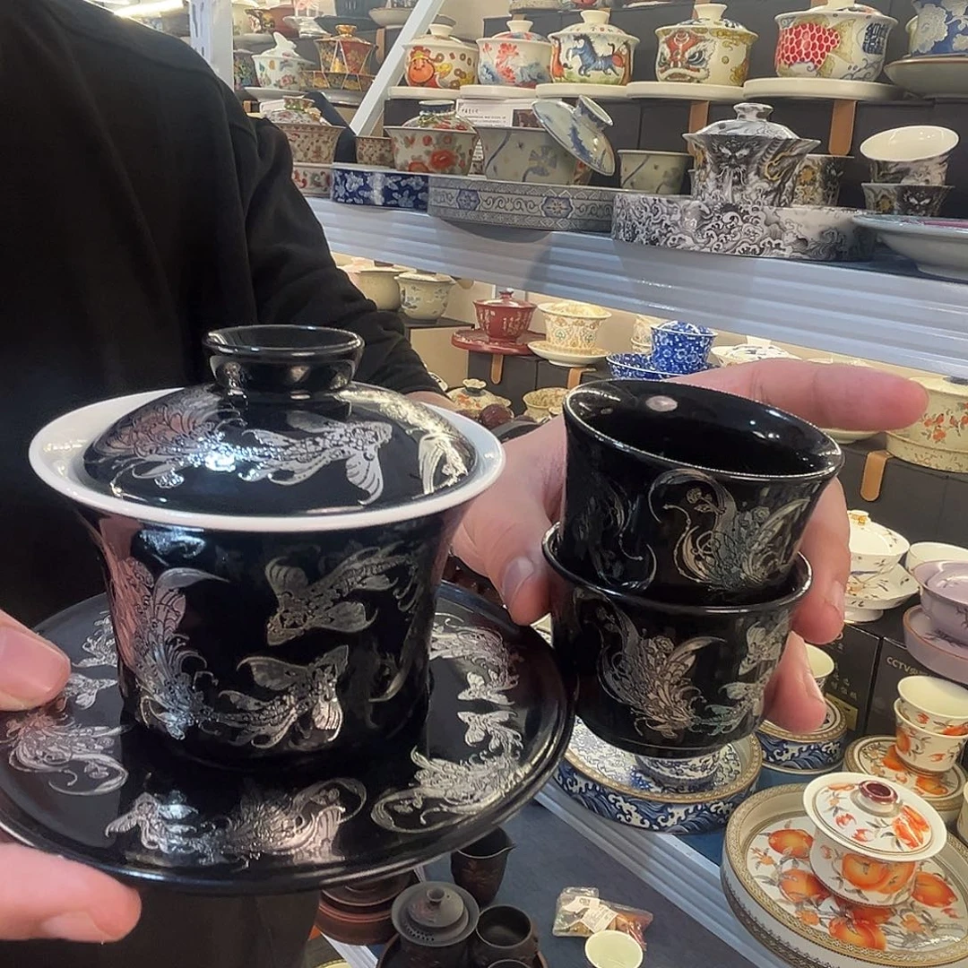 这些盖碗茶真漂亮！！！