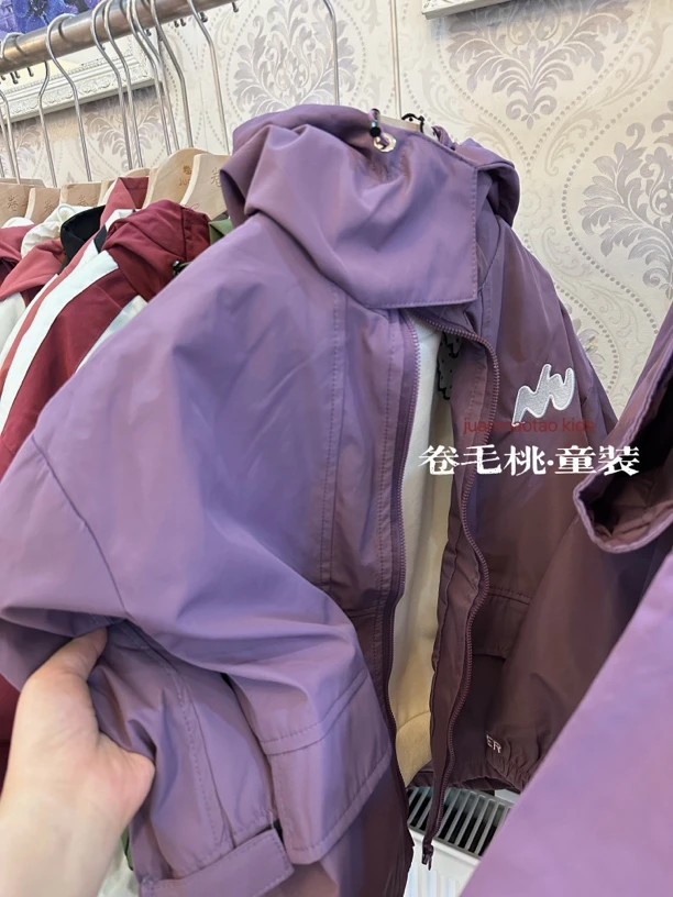清仓120码·2025春纯色冲锋衣外套