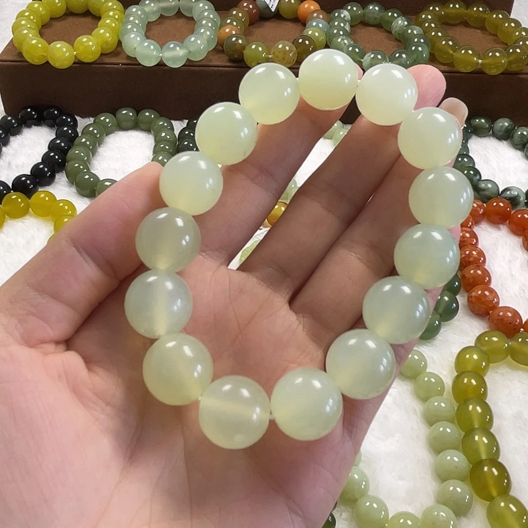 未镶嵌蛇纹石玉手串