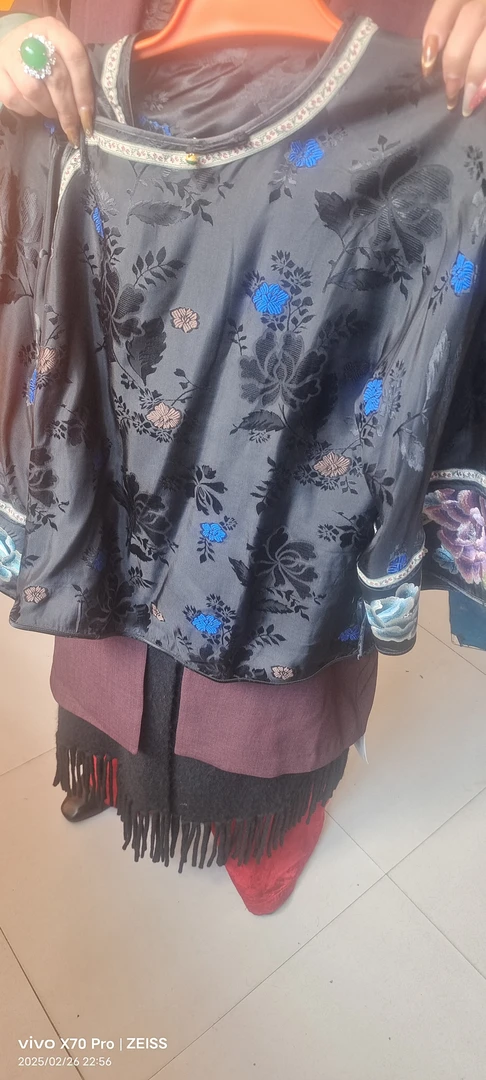 新中式刺绣上衣复古斜襟设计薄款女装