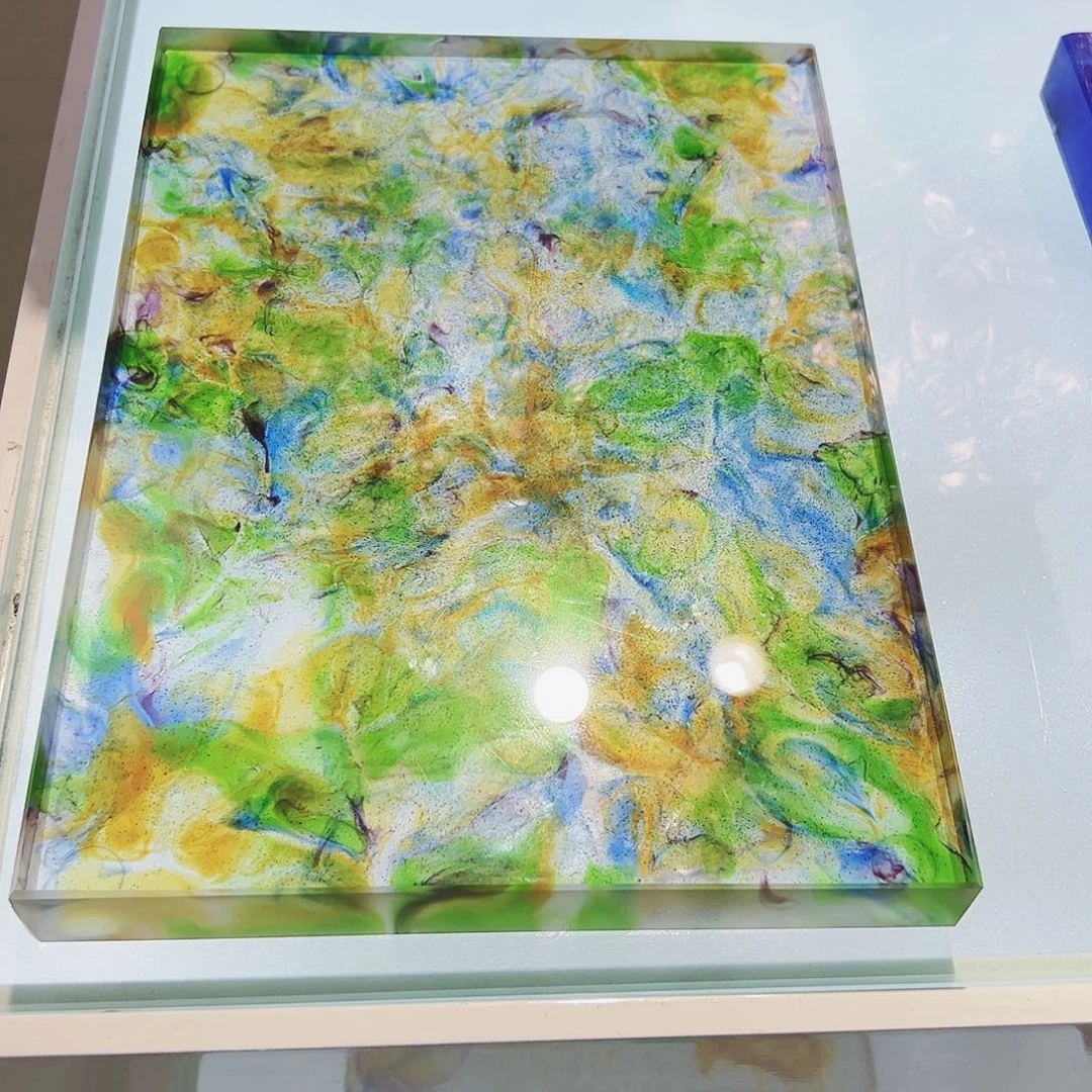 【闪购商品】手工艺品琉璃千里江山干泡台