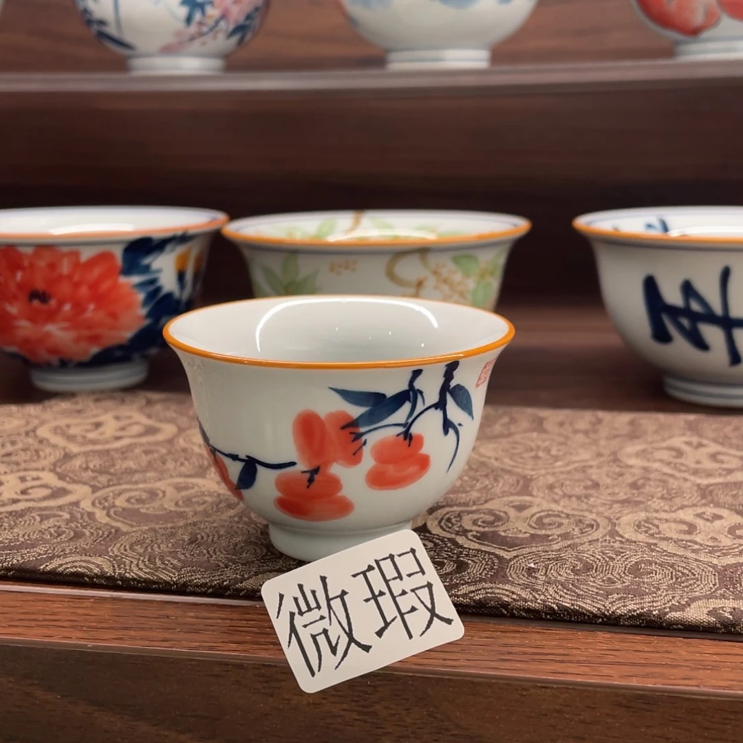 有瑕釉下彩纯手绘