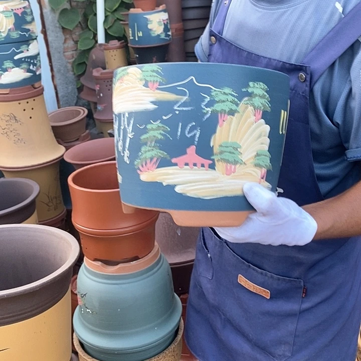 紫砂花盆紫砂花盆