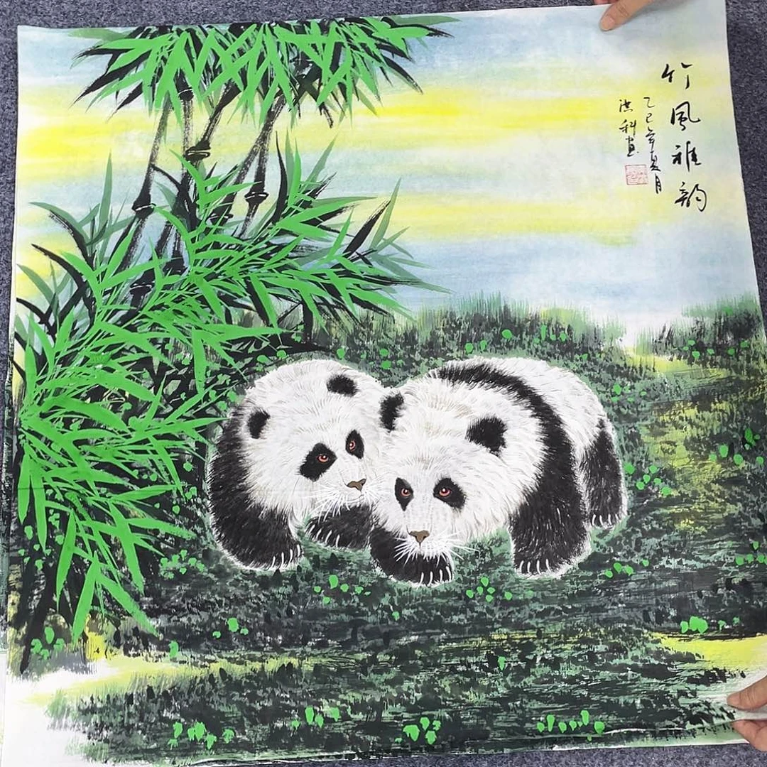 国画作品小姐姐放漏…