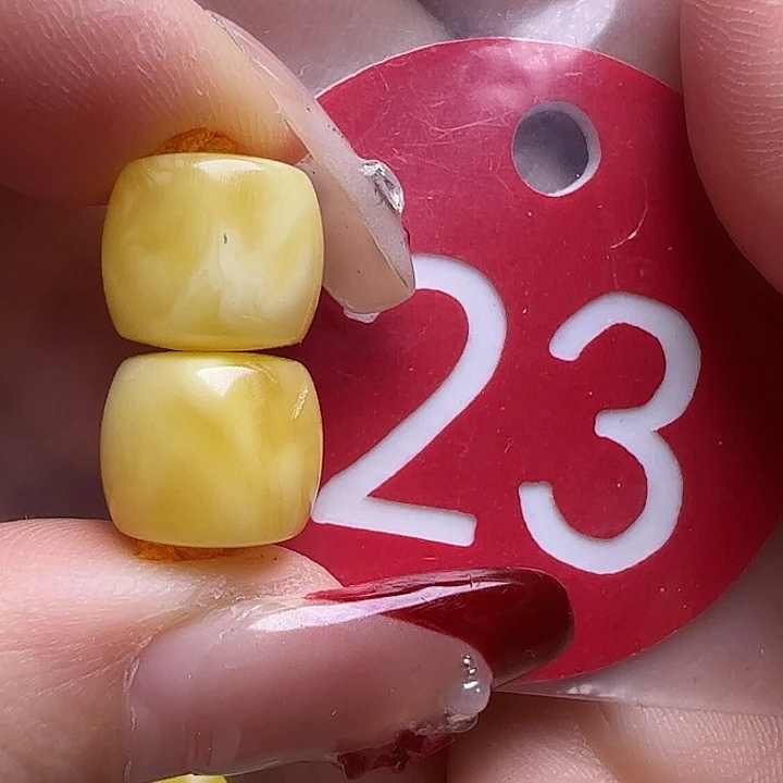 蜜蜡未镶嵌珠宝奇石微瑕10mm直切