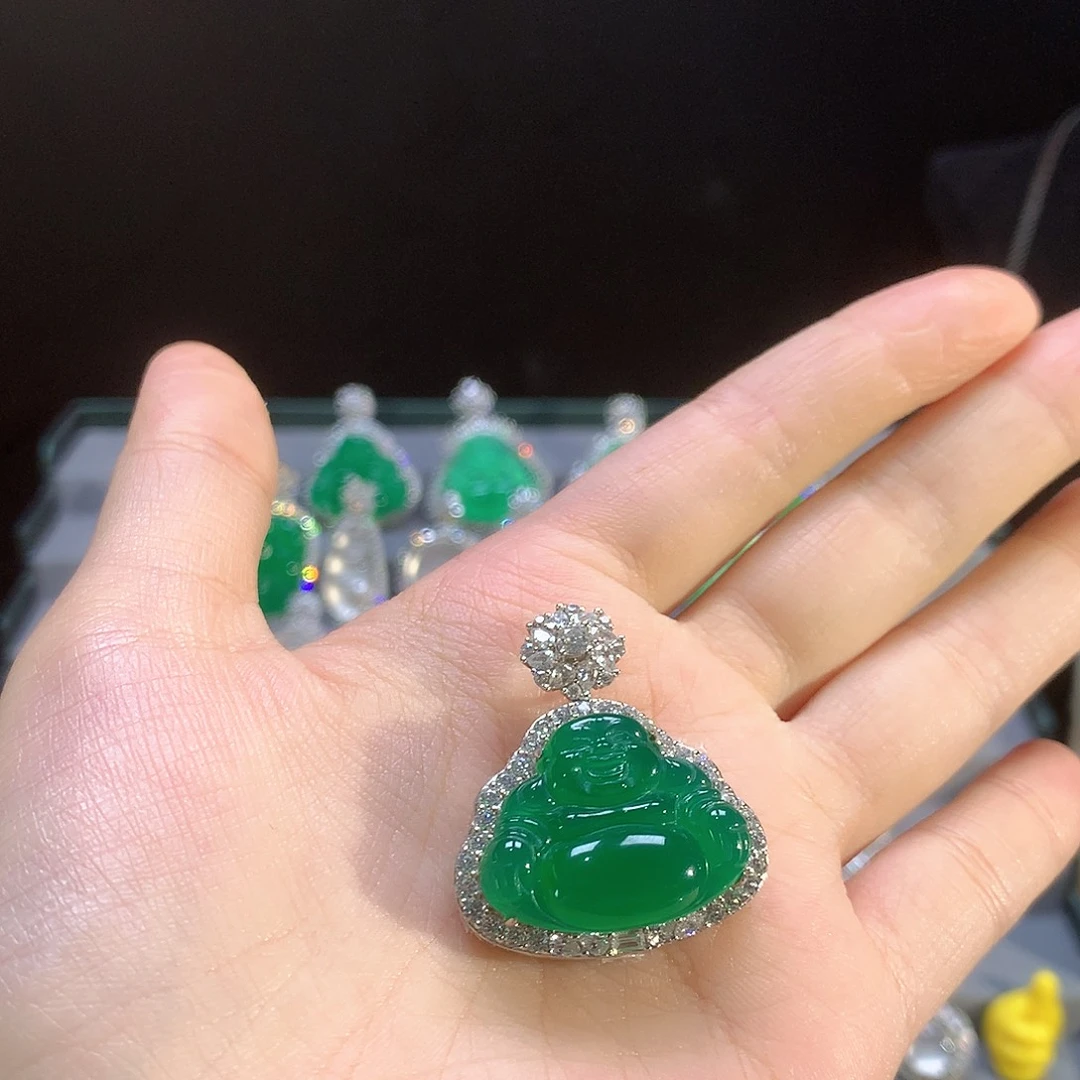 玛瑙/玉髓银S925镶嵌颈饰