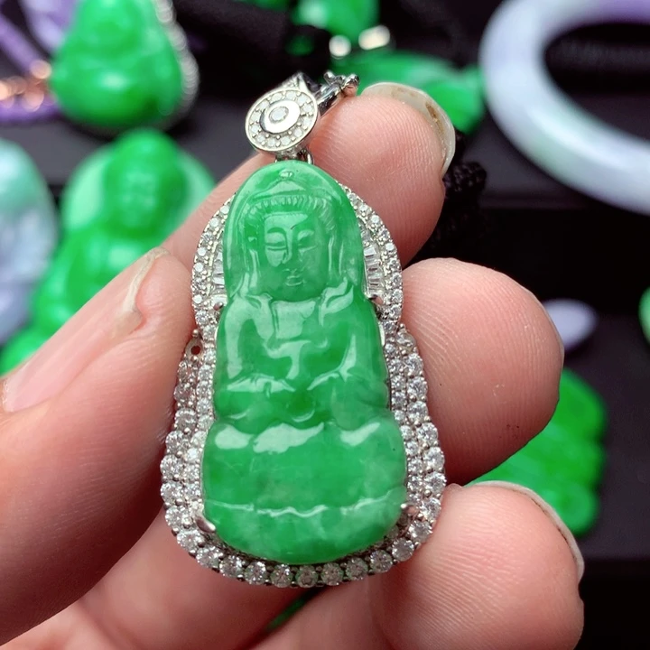 翡翠未镶嵌吊坠(不含链)