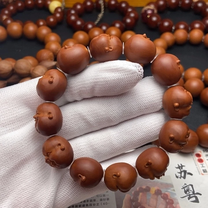 手串/手链橄榄核1.7人生百态鸡血红铁核
