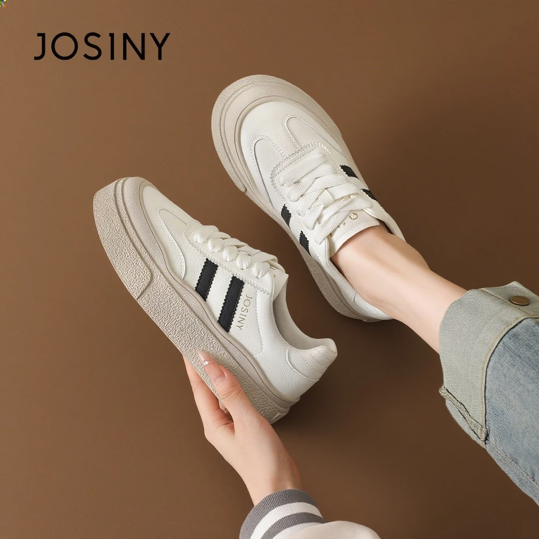 卓诗尼德训鞋女2025冬季新款厚底增高加绒板鞋女鞋小白鞋爆款鞋子