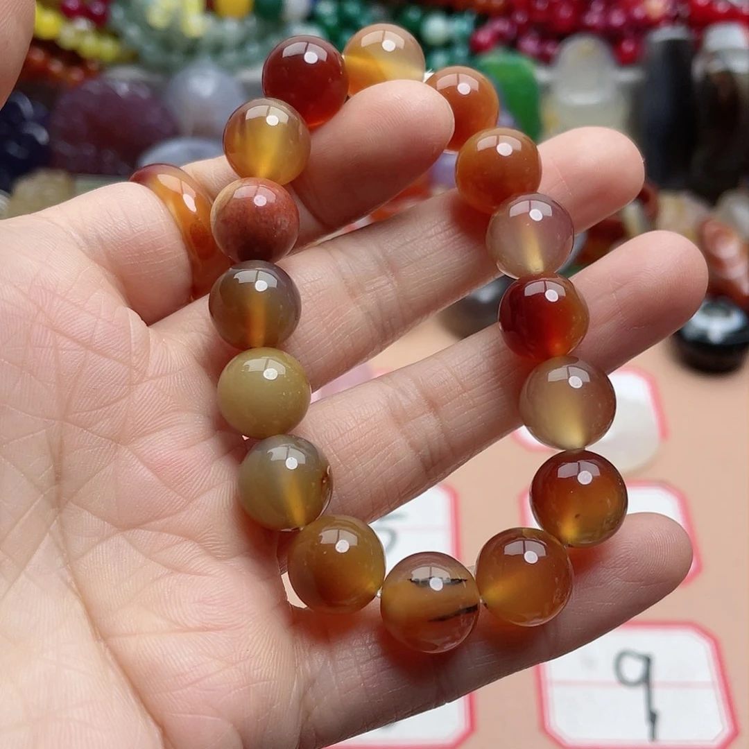 玛瑙/玉髓颈饰合金滴*D