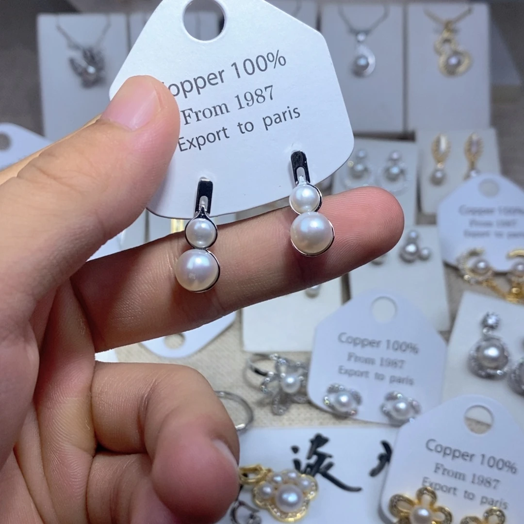 未镶嵌淡水珍珠耳饰