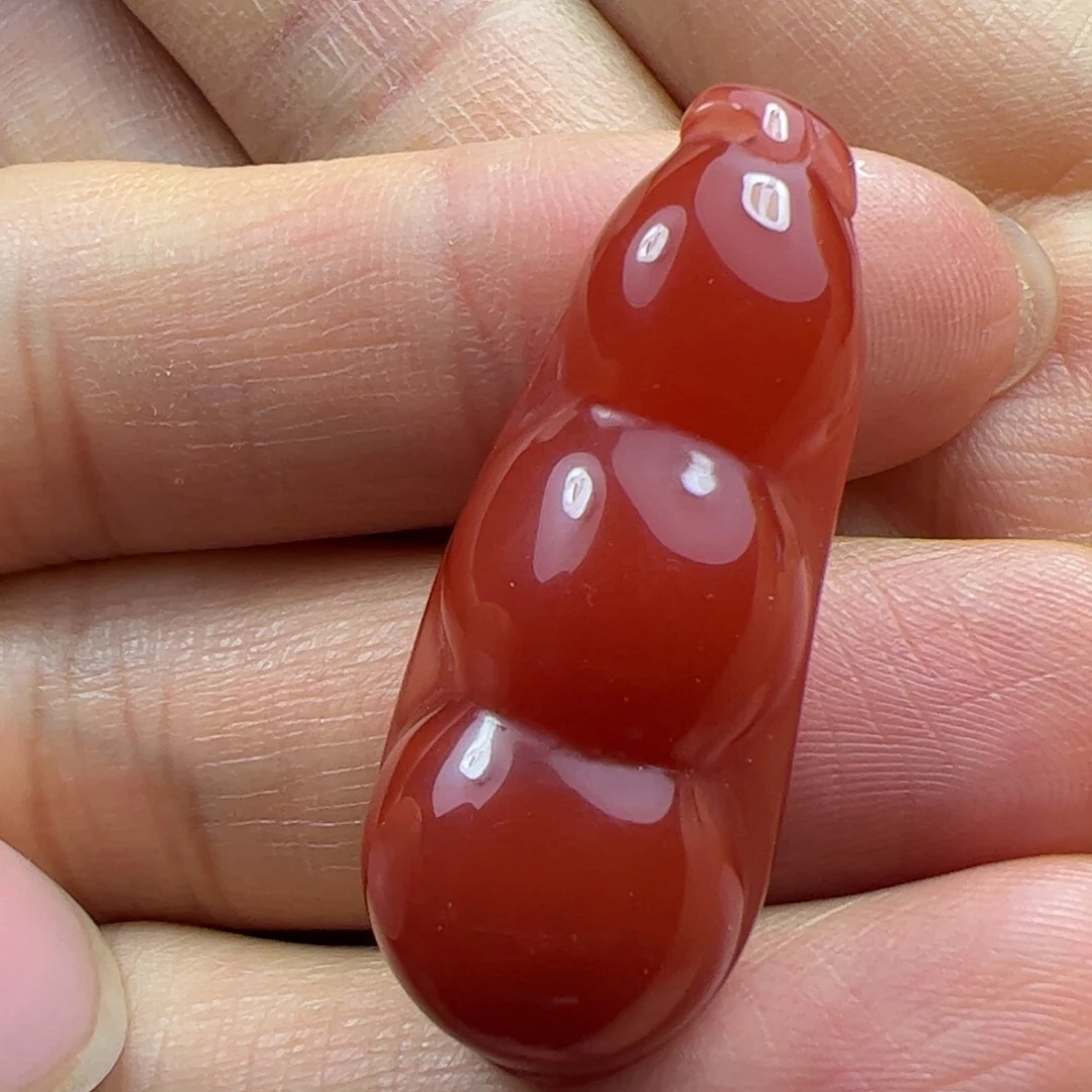 未镶嵌福豆南红玛瑙