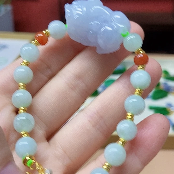 翡翠未镶嵌颈饰手串