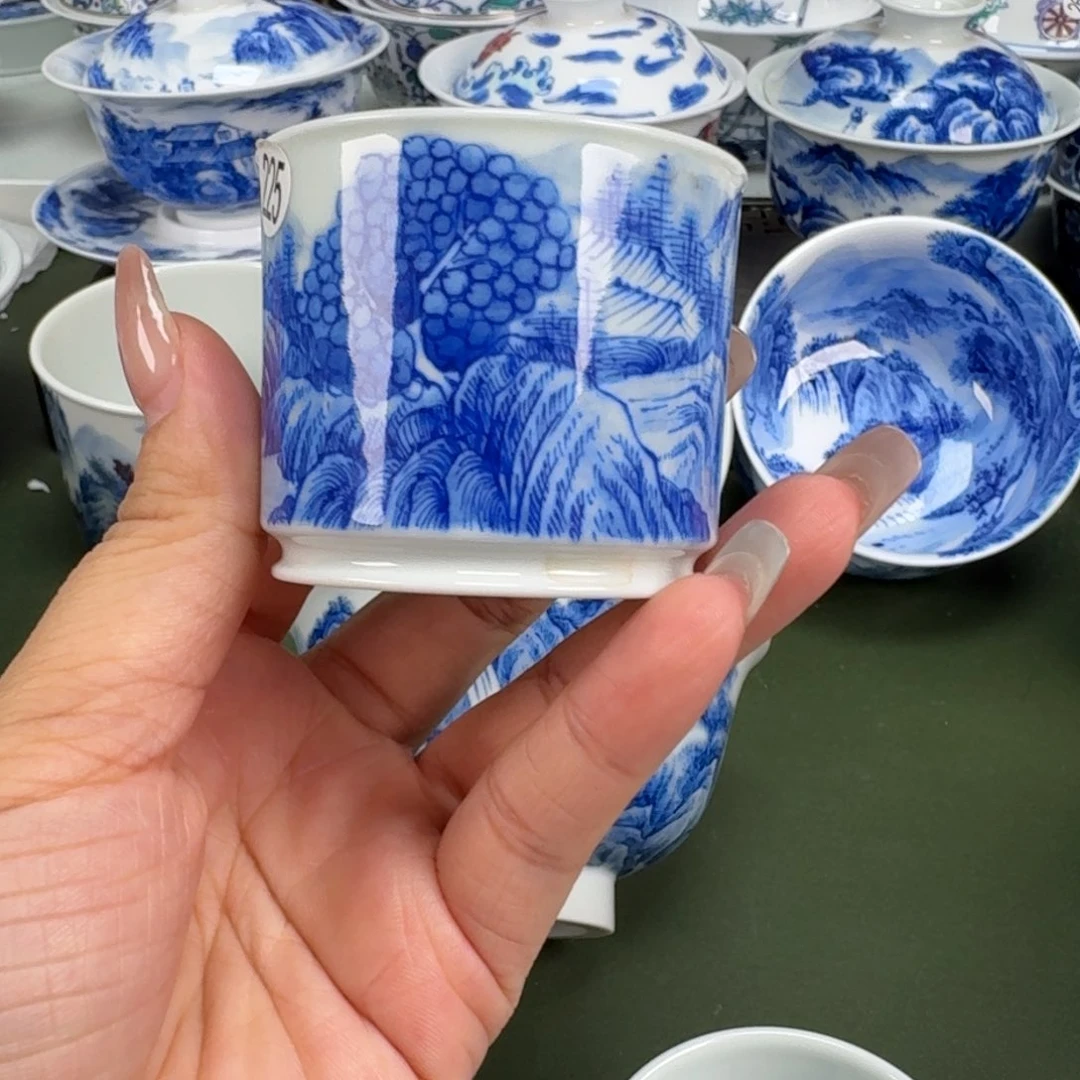 景德镇纯手工手绘茶器蒙蒙