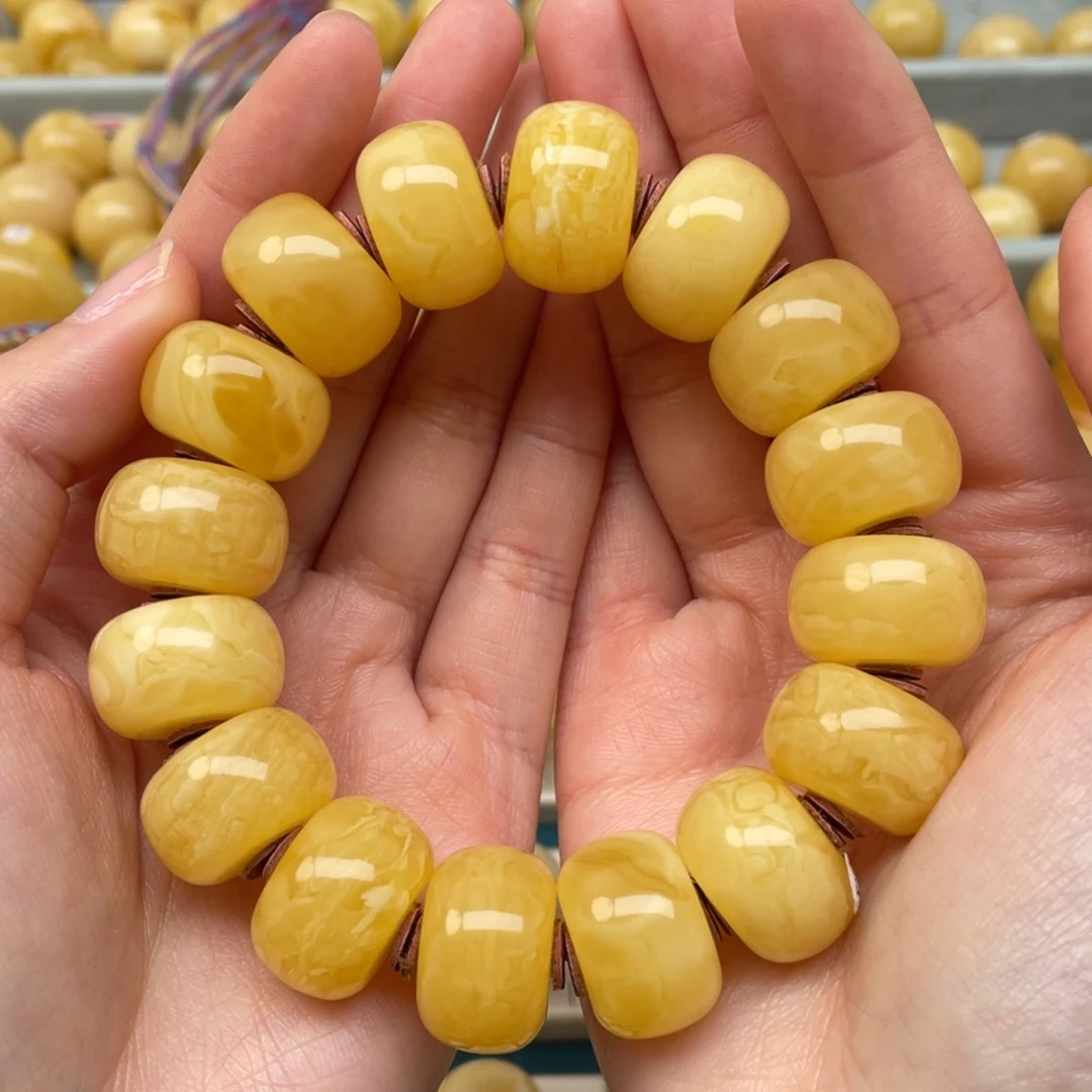 蜜蜡裸石未镶嵌19➕手串