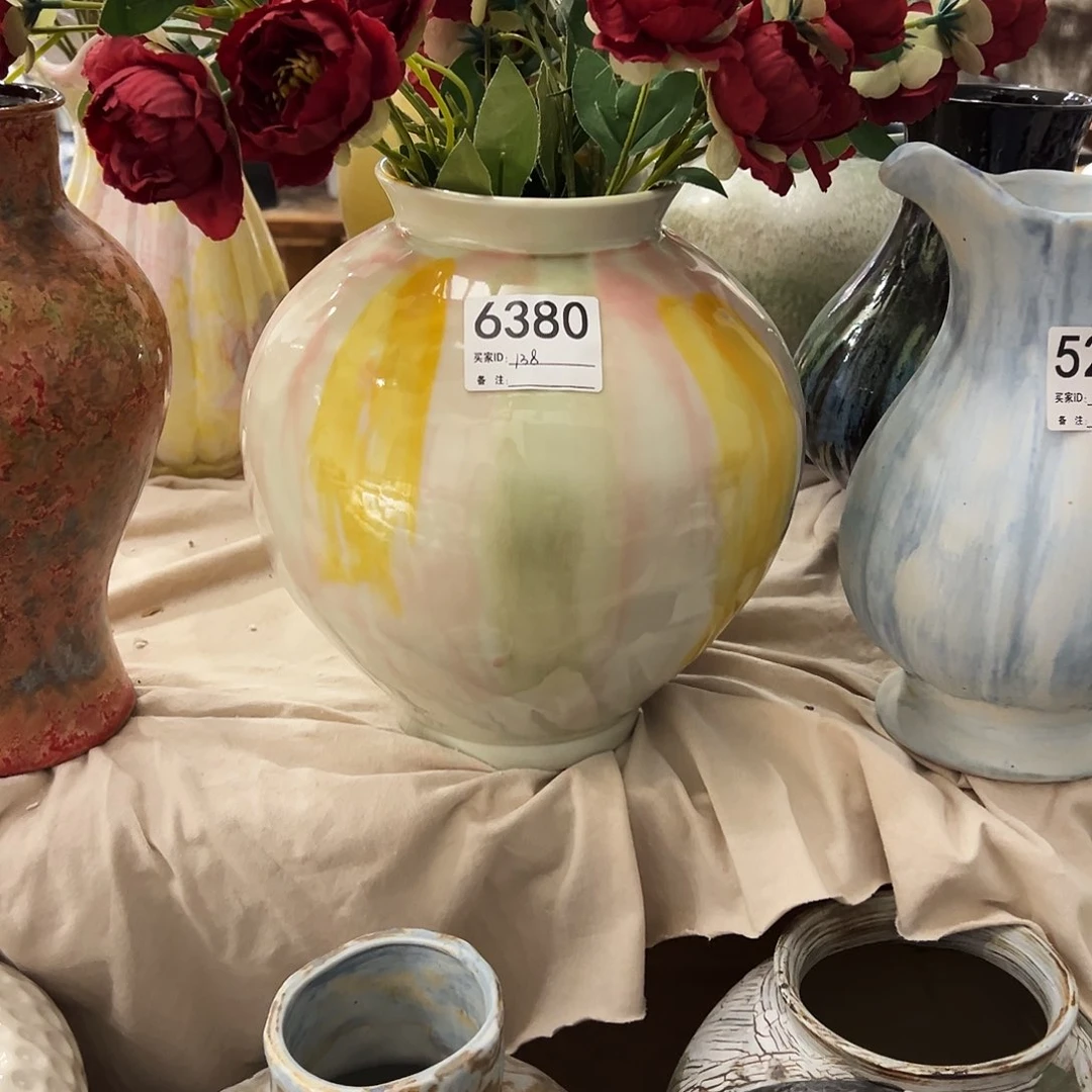 瓶6380高25口10陶瓷花瓶无孔